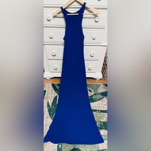 Small- Royal blue long dress. Super comfy and soft.
